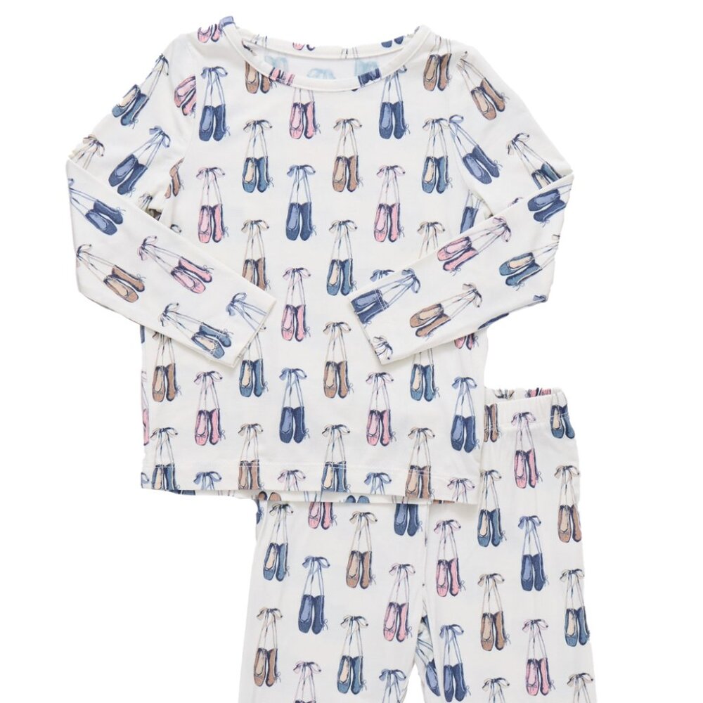 Kids Bamboo Ballet Slippers PJ Set
